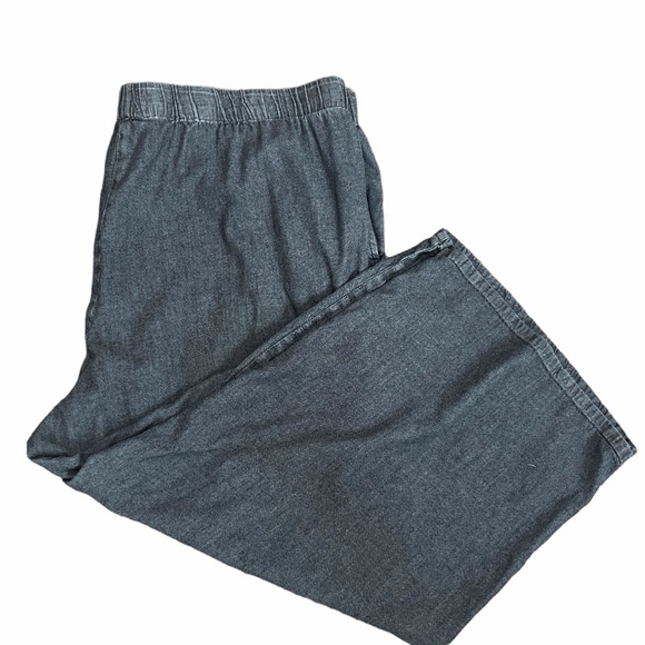 Eileen Fisher Pants - Eileen Fisher Elastic Waist Organic Cotton Pull On Cropped Pants Plus Size 1X